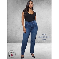 FOX FACTOR Jeans GIGI Shadow Blue Mom 32